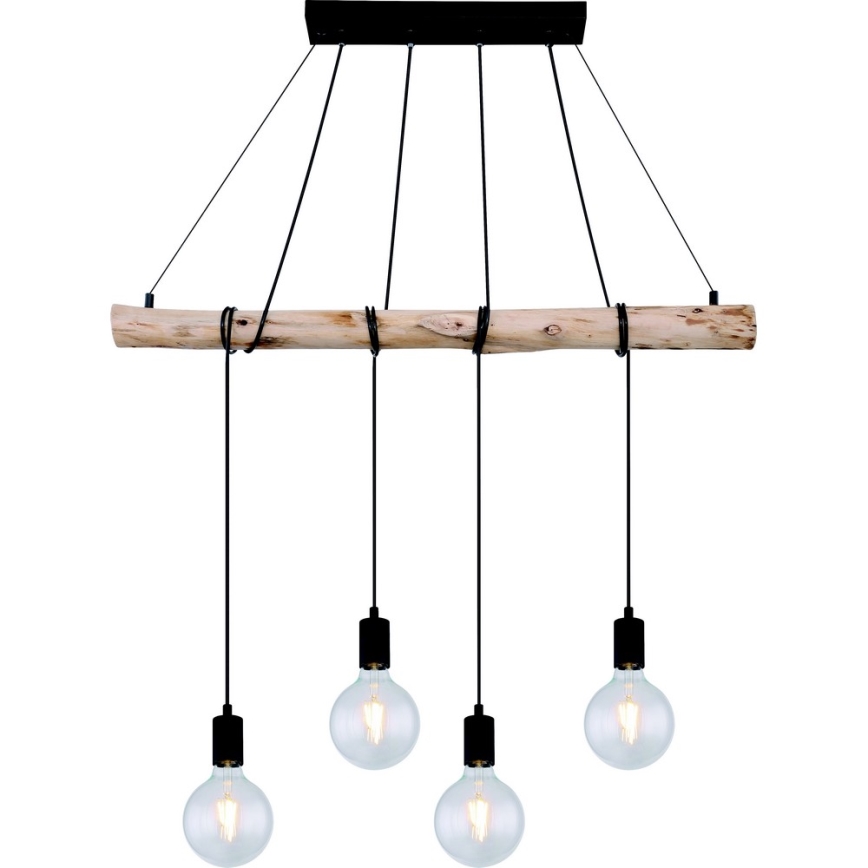 Globo - Висящ на въже полилей 4xE27/60W/230V