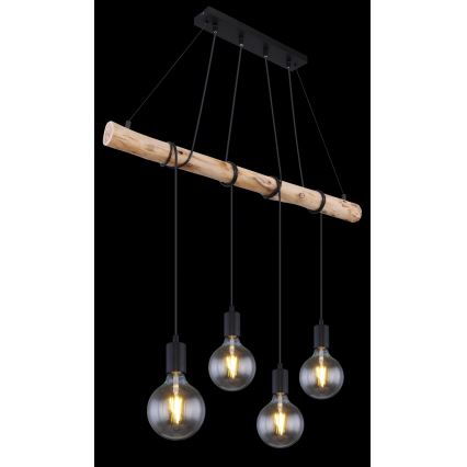 Globo - Висящ на въже полилей 4xE27/60W/230V