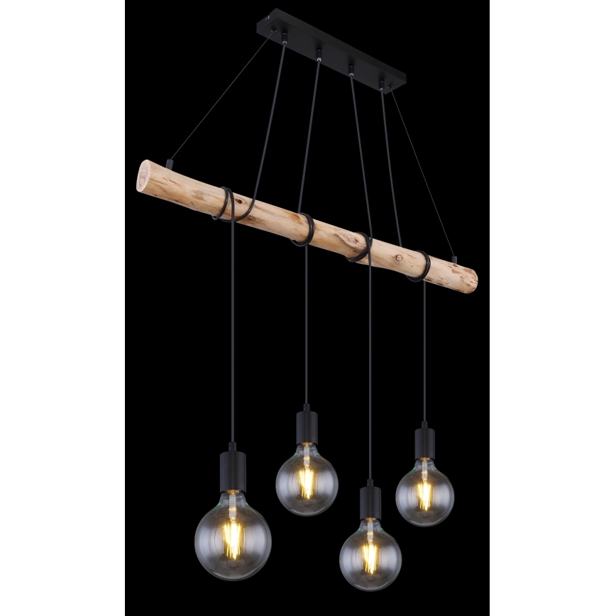 Globo - Висящ на въже полилей 4xE27/60W/230V