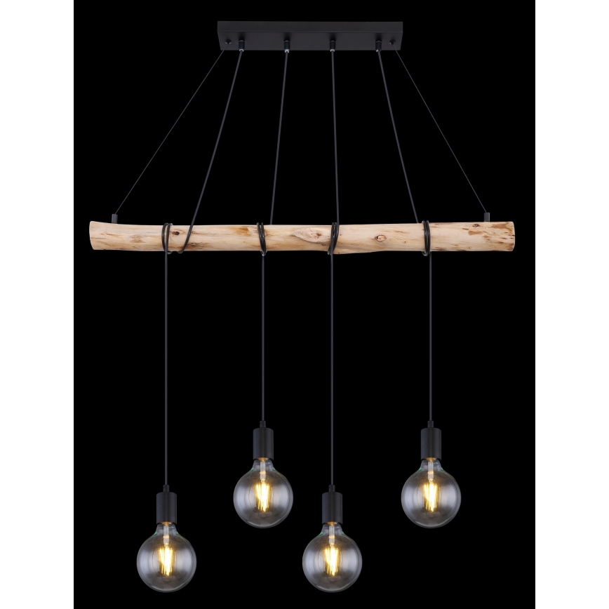 Globo - Висящ на въже полилей 4xE27/60W/230V
