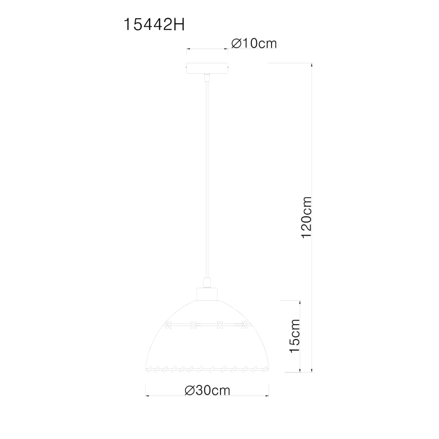 Globo - Полилей на въже 1xE27/60W/230V