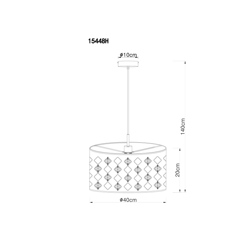 Globo - Полилей на въже 1xE27/60W/230V