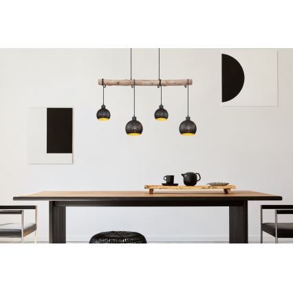 Globo - Висящ на въже полилей 4xE27/40W/230V