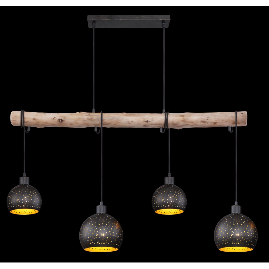 Globo - Висящ на въже полилей 4xE27/40W/230V