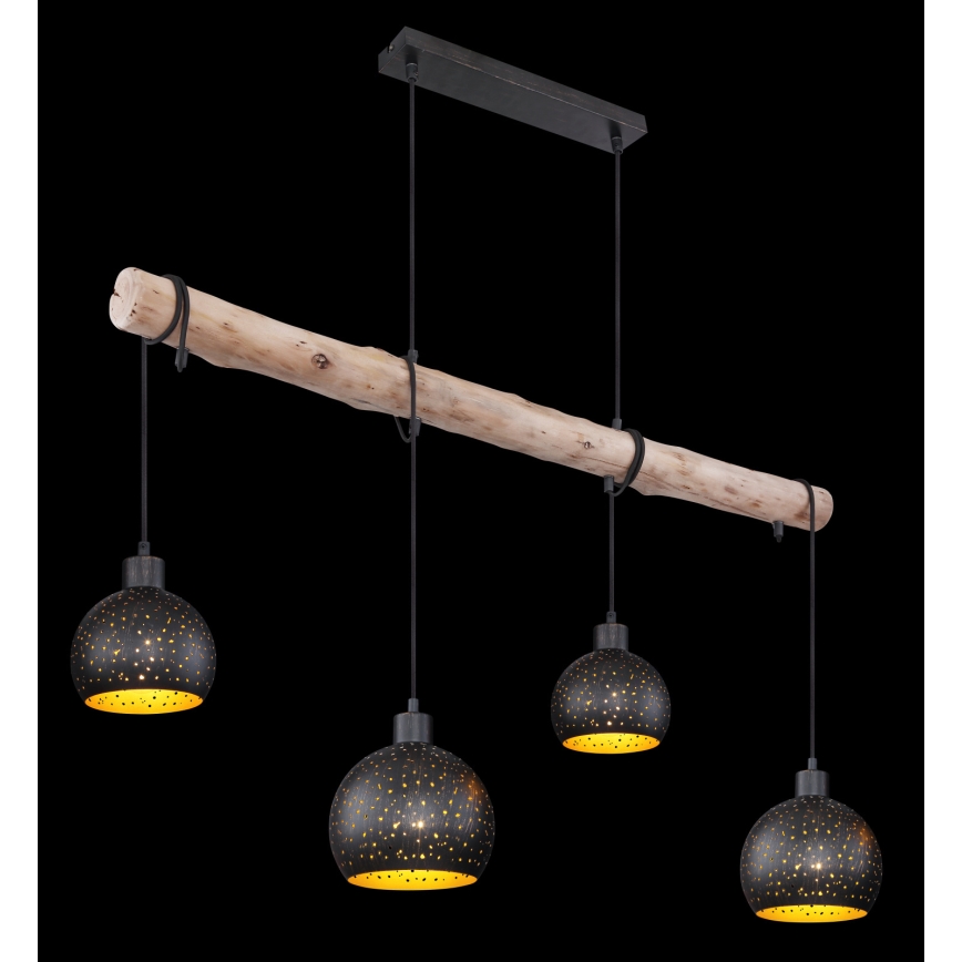 Globo - Висящ на въже полилей 4xE27/40W/230V