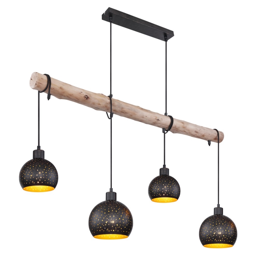 Globo - Висящ на въже полилей 4xE27/40W/230V