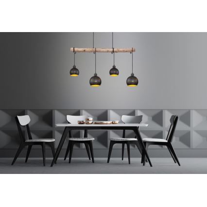 Globo - Висящ на въже полилей 4xE27/40W/230V