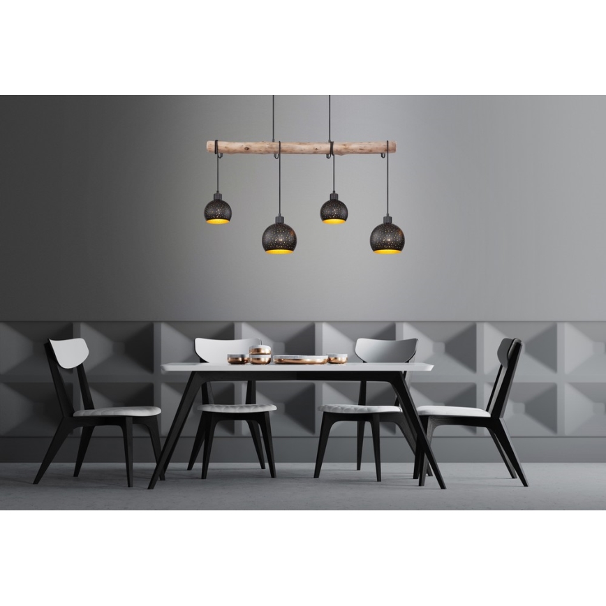 Globo - Висящ на въже полилей 4xE27/40W/230V