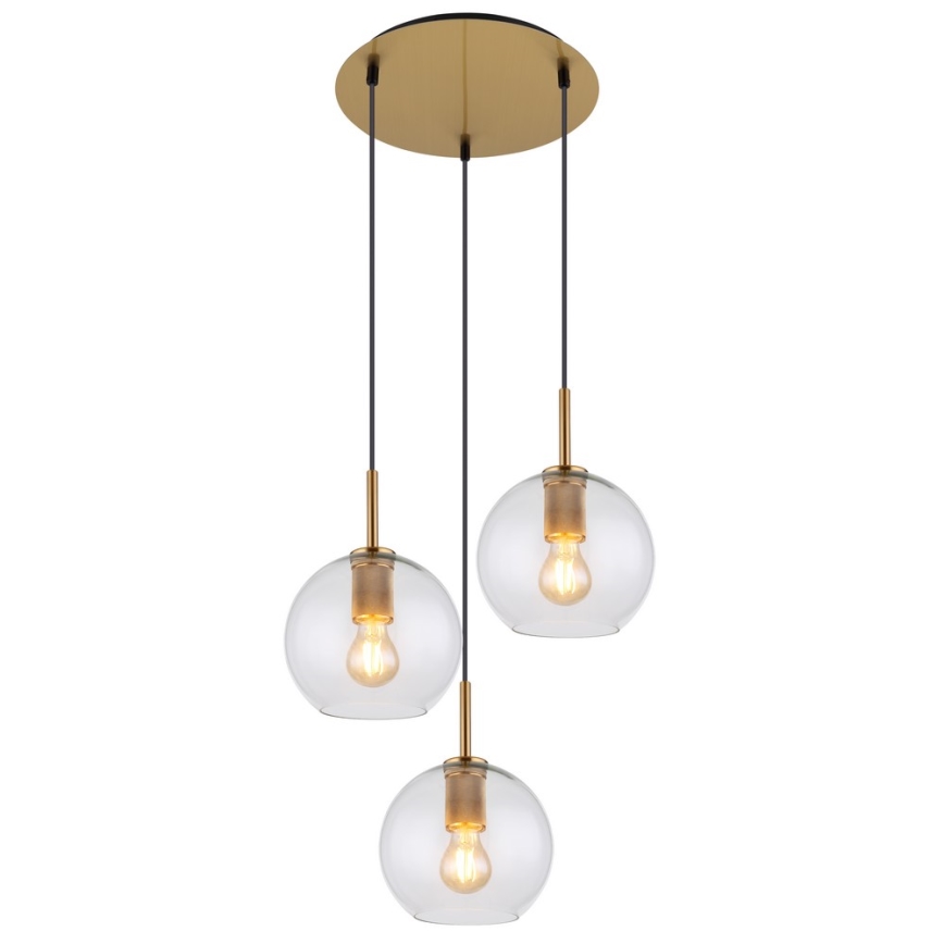 Globo - Висящ на въже полилей 3xE27/60W/230V