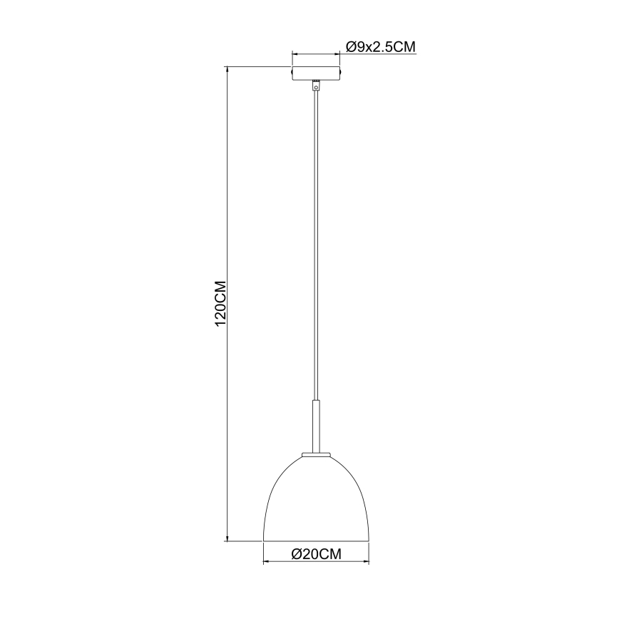 Globo - Висящ на въже полилей 1xE27/60W/230V