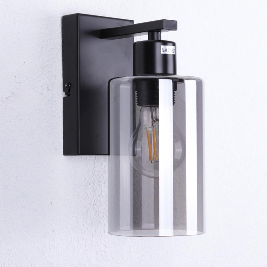 Globo - Аплик 1xE27/60W/230V черен