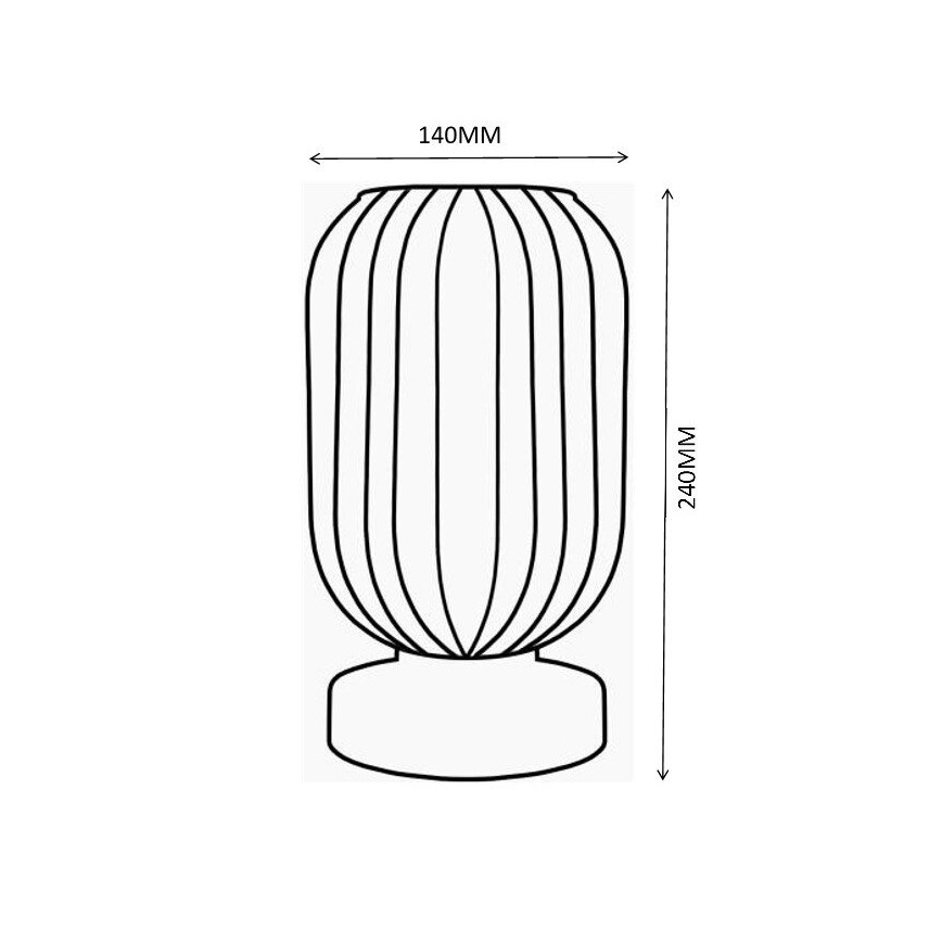 Globo - Настолна лампа 1xE27/40W/230V кафяв