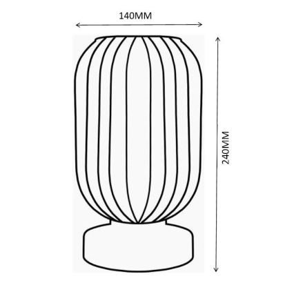 Globo - Настолна лампа 1xE27/40W/230V зелен