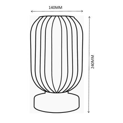 Globo - Настолна лампа 1xE27/40W/230V бял