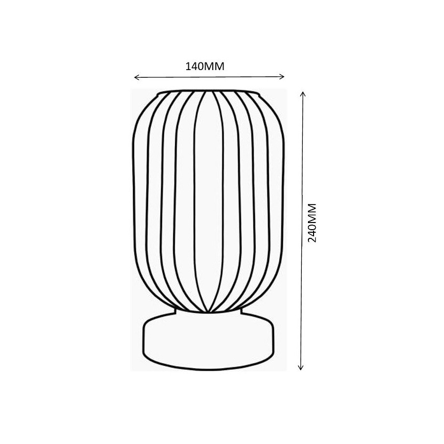 Globo - Настолна лампа 1xE27/40W/230V бял