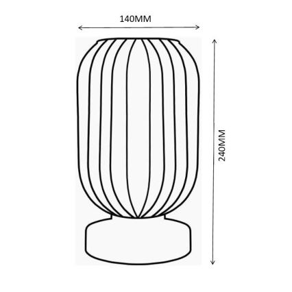 Globo - Настолна лампа 1xE27/40W/230V сив