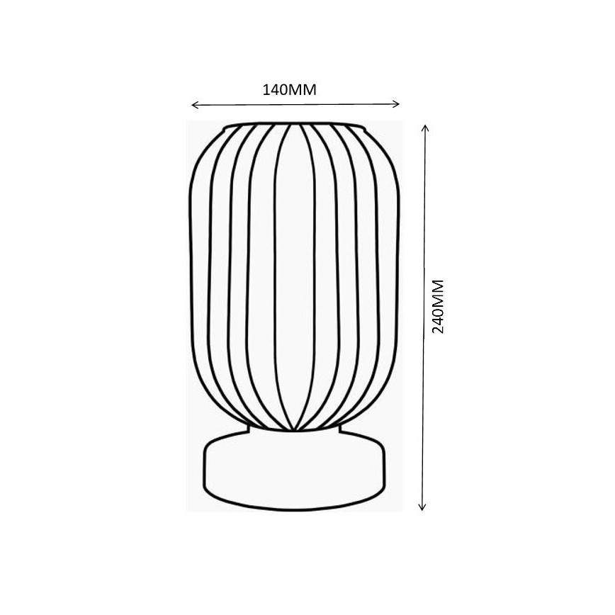 Globo - Настолна лампа 1xE27/40W/230V сив