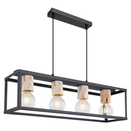 Globo - Висящ на въже полилей 4xE27/60W/230V