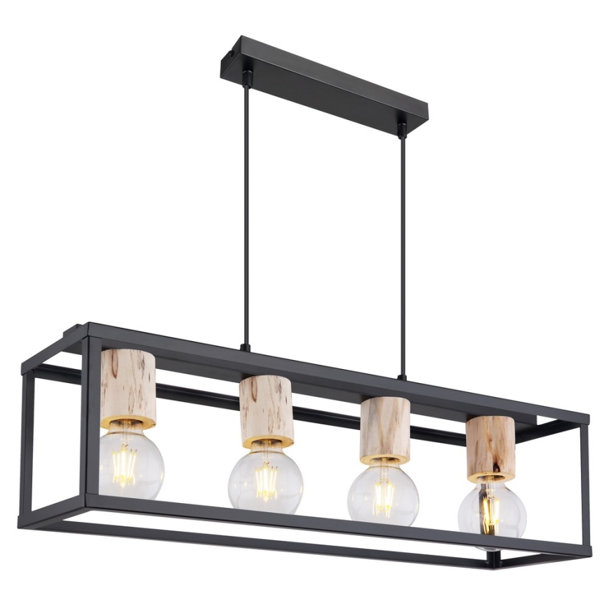 Globo - Висящ на въже полилей 4xE27/60W/230V