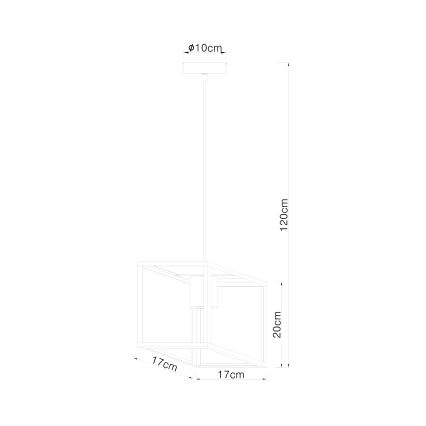 Globo - Полилей на въже 1xE27/60W/230V