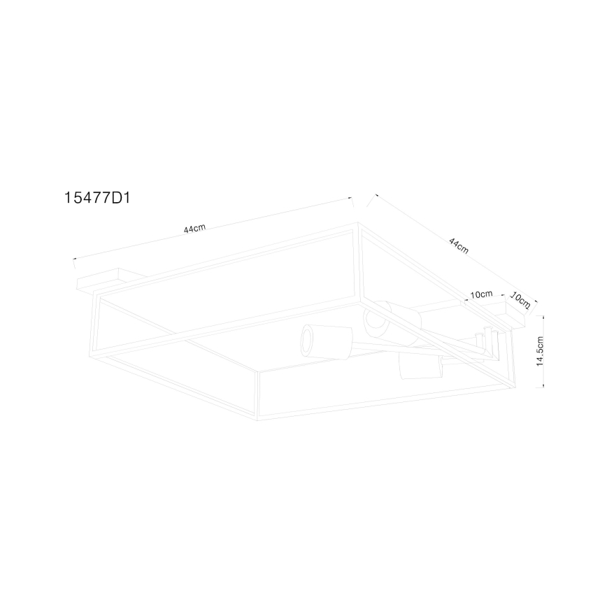 Globo - Таванна лампа 3xE27/60W/230V