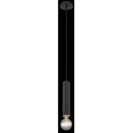 Globo - Пендел 1xE27/60W/230V черен дървен