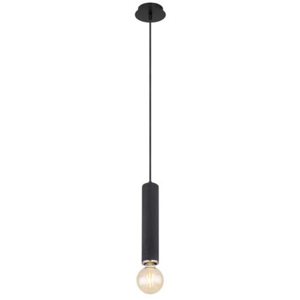 Globo - Пендел 1xE27/60W/230V черен дървен
