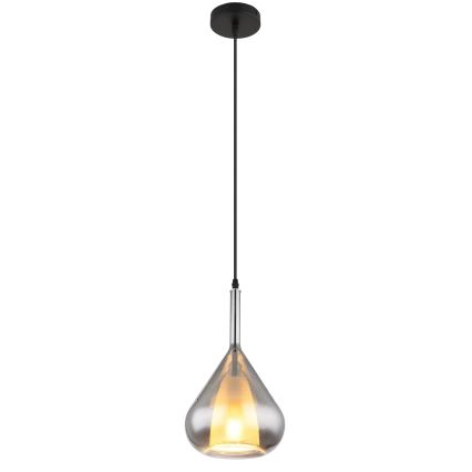 Globo - Пендел 1xE27/60W/230V Ø 20 см черен