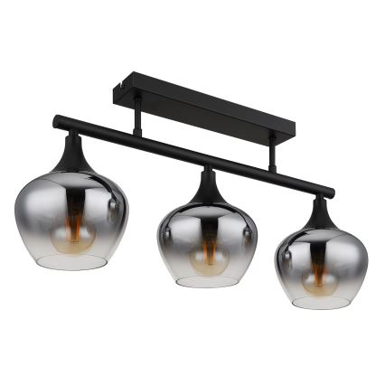 Globo - Полилей за повърхностен монтаж 3xE27/40W/230V черен