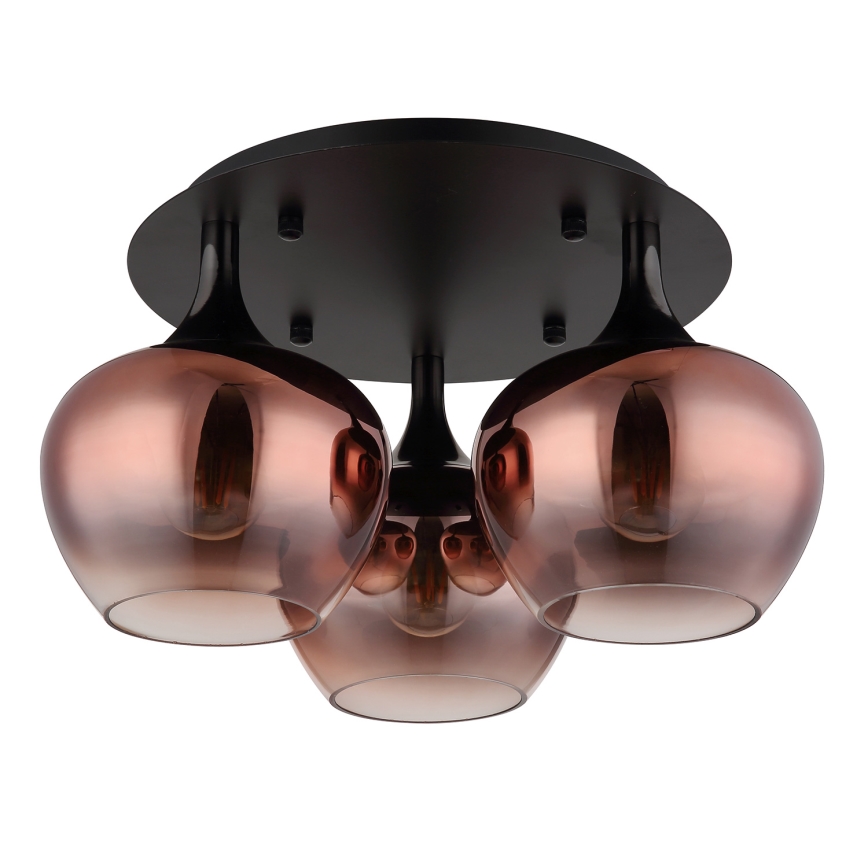 Globo - Полилей за повърхностен монтаж 3xE27/40W/230V Ø 45 см меден