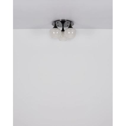 Globo - Полилей за повърхностен монтаж 3xE27/40W/230V антрацит