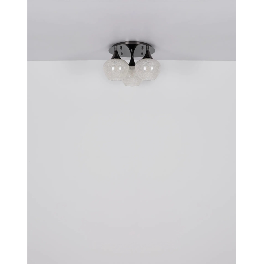 Globo - Полилей за повърхностен монтаж 3xE27/40W/230V антрацит