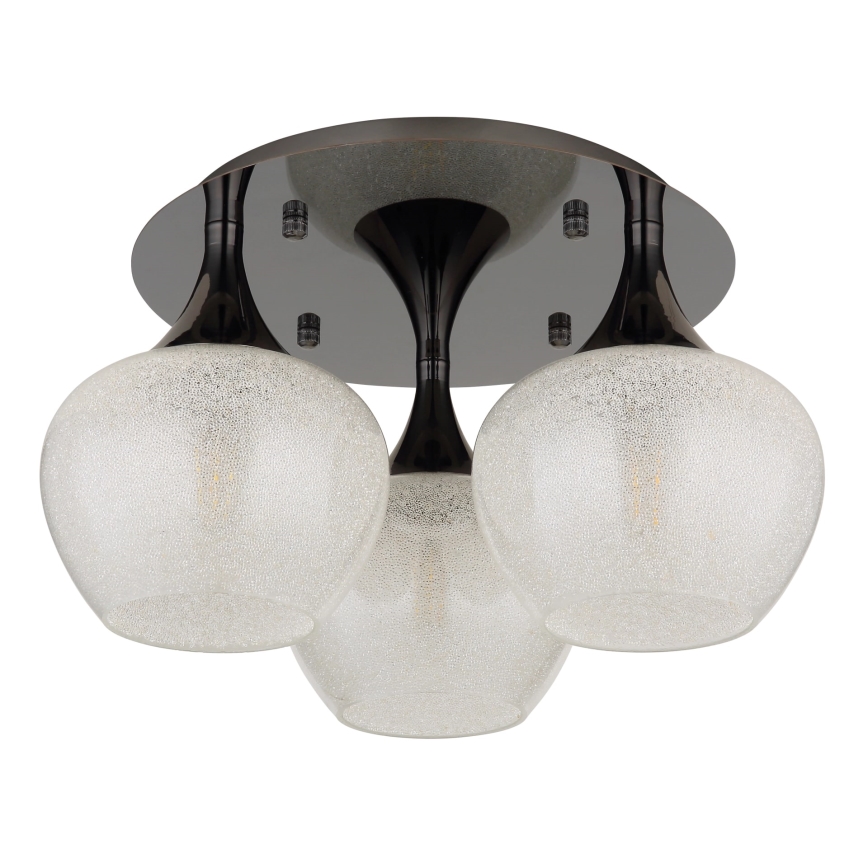 Globo - Полилей за повърхностен монтаж 3xE27/40W/230V антрацит