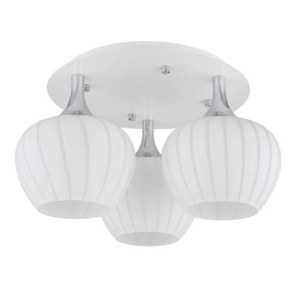 Globo - Полилей за повърхностен монтаж 3xE27/40W/230V бял