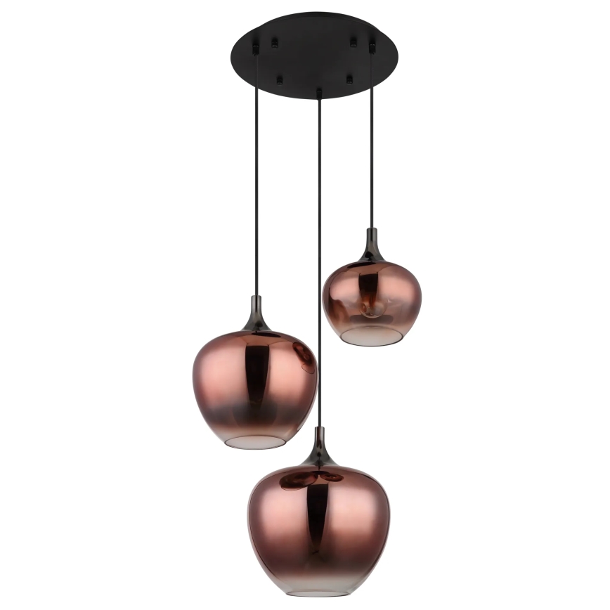 Globo - Пендел 3xE27/40W/230V меден