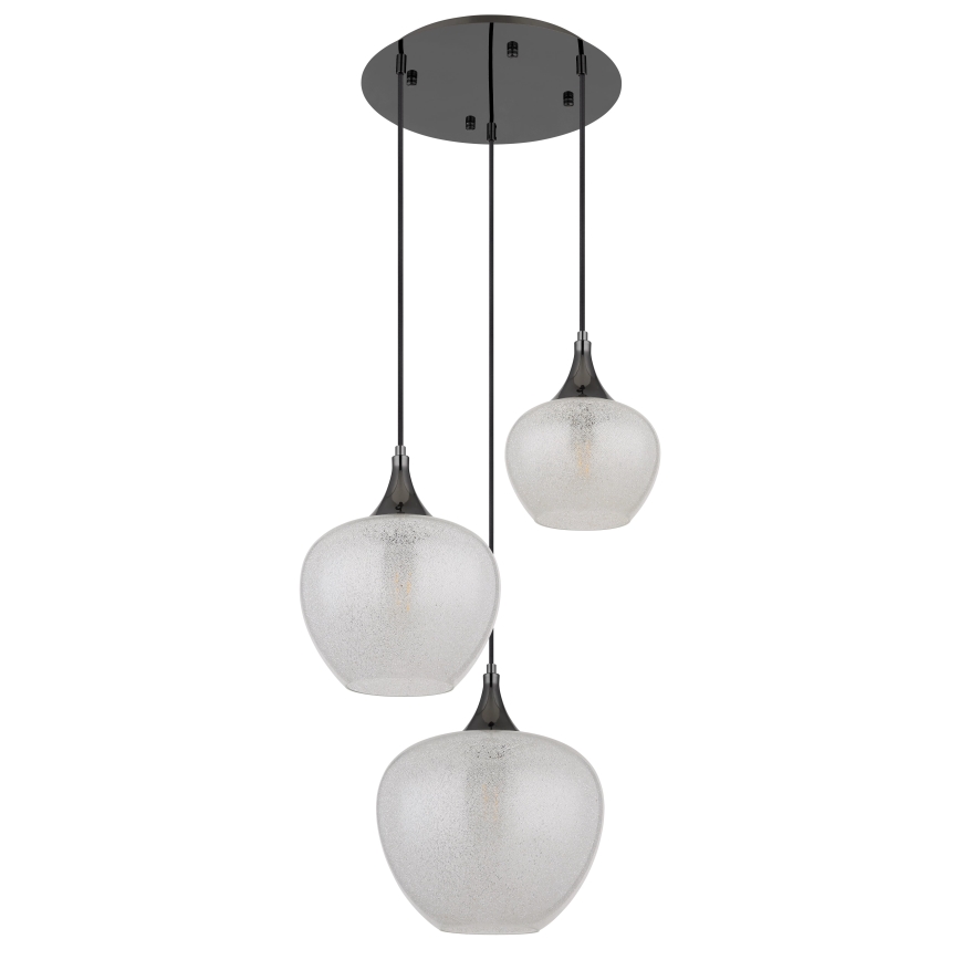 Globo - Пендел 3xE27/40W/230V бял/антрацит
