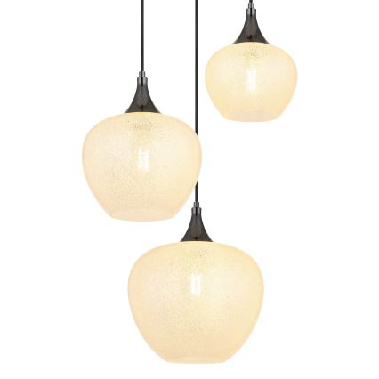 Globo - Пендел 3xE27/40W/230V бял/антрацит