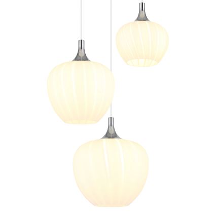 Globo - Пендел 3xE27/40W/230V бял