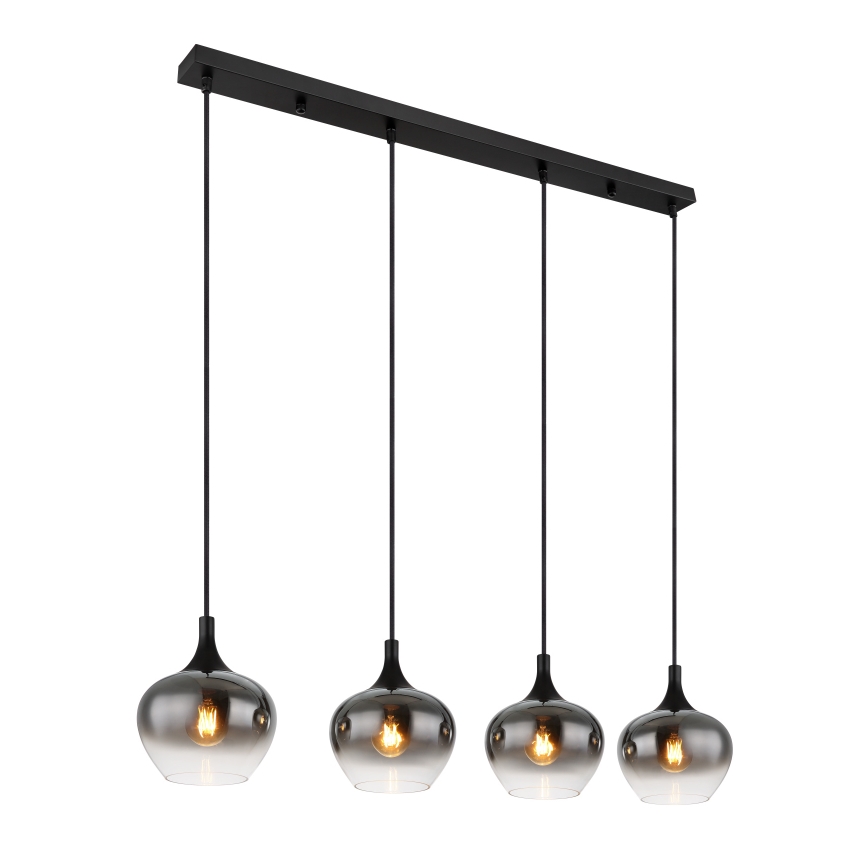 Globo - Полилей на кабел, 4xE27/40W/230V, черен