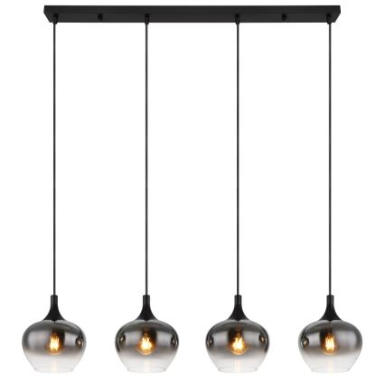 Globo - Полилей на кабел, 4xE27/40W/230V, черен