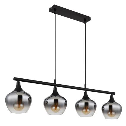 Globo - Пендел 4xE27/40W/230V черен