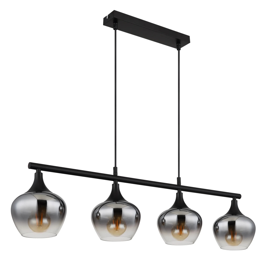 Globo - Пендел 4xE27/40W/230V черен