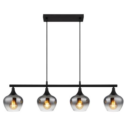 Globo - Пендел 4xE27/40W/230V черен