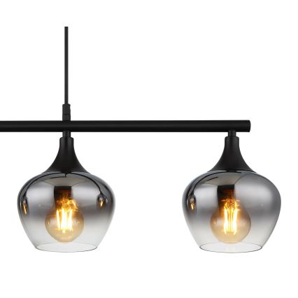 Globo - Пендел 4xE27/40W/230V черен
