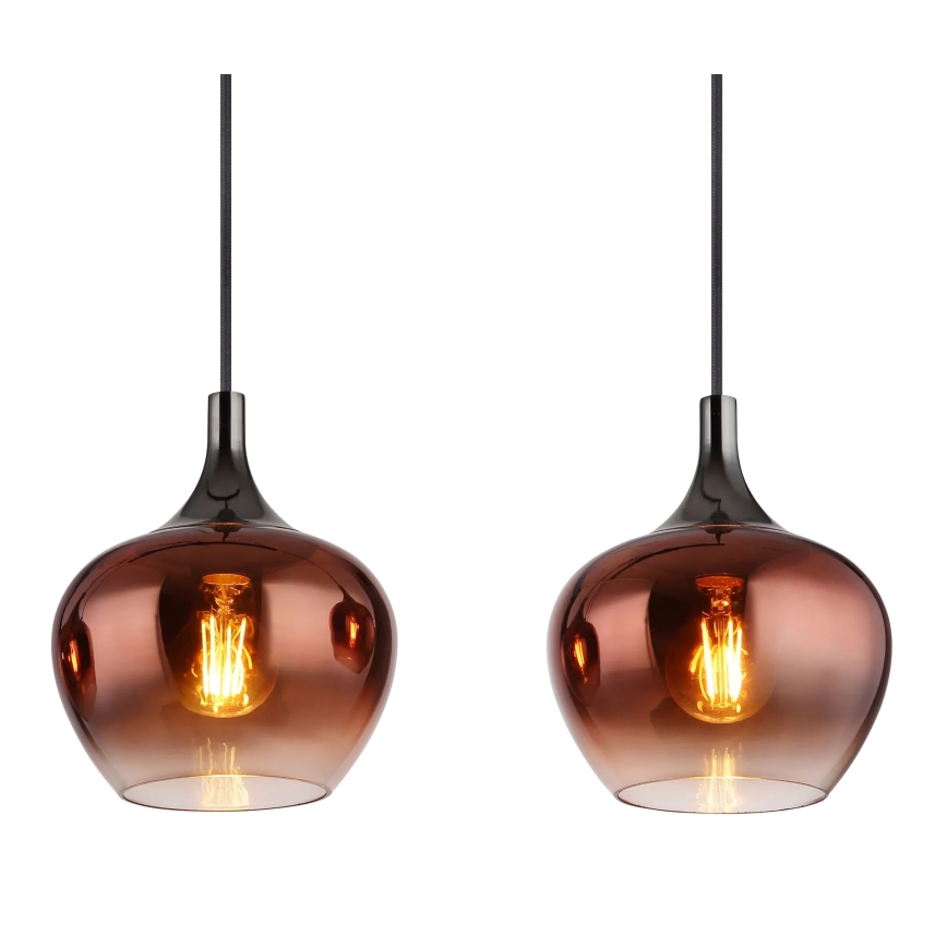 Globo - Пендел 4xE27/40W/230V меден
