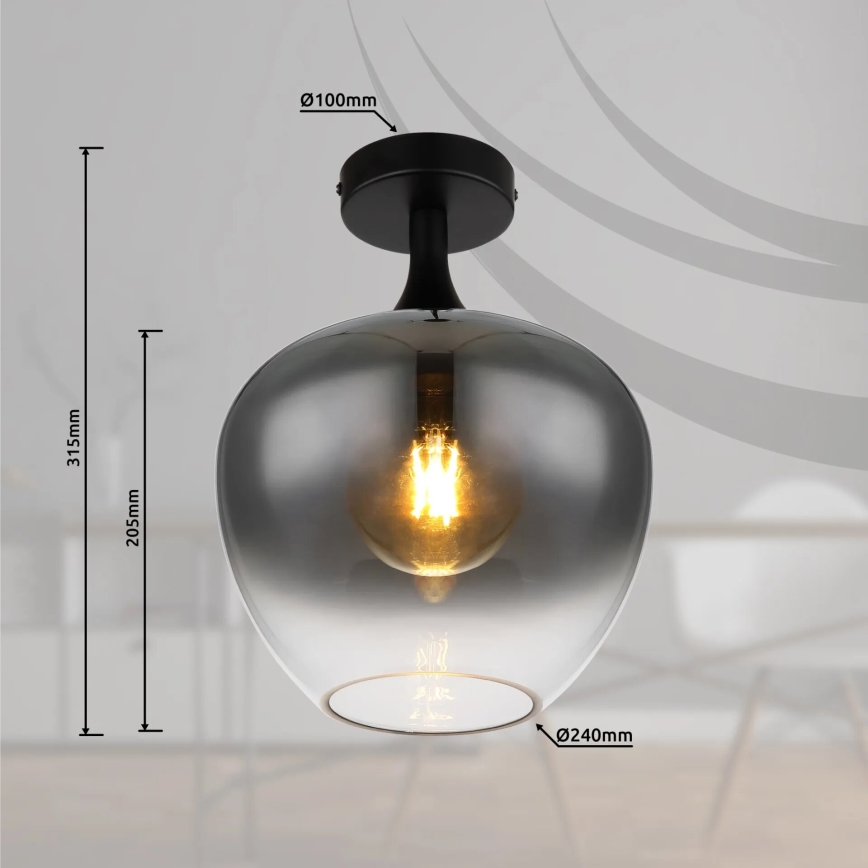 Globo - Плафон 1xE27/40W/230V опушен