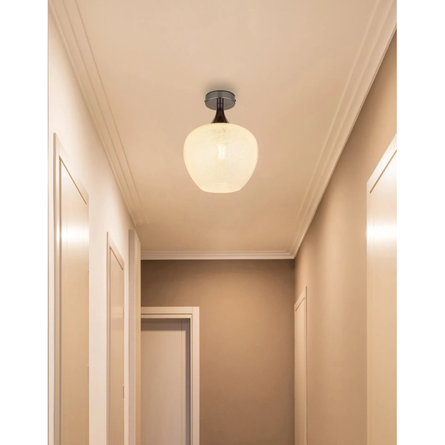 Globo - Плафон 1xE27/40W/230V бял/антрацит