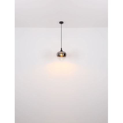 Globo - Пендел 1xE27/40W/230V Ø 24 см черен