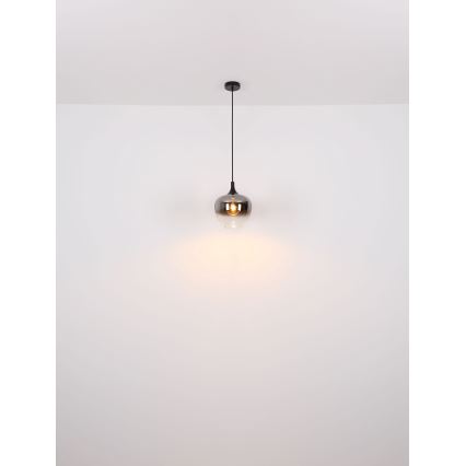 Globo - Пендел 1xE27/60W/230V Ø 29 см черен