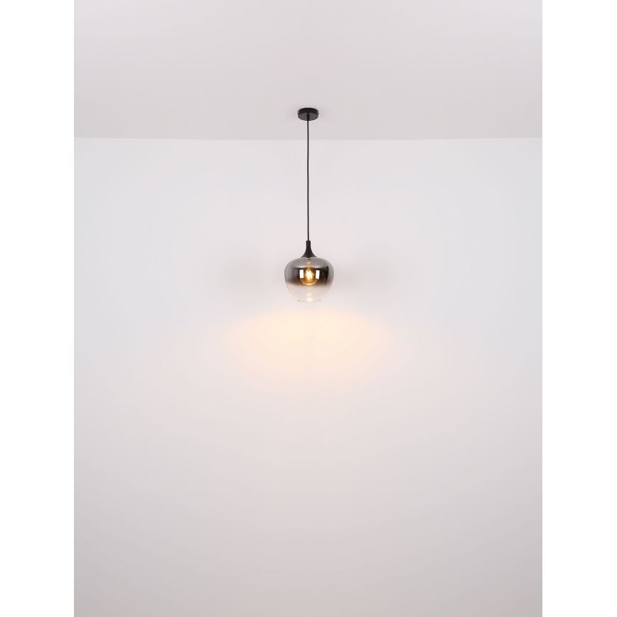 Globo - Пендел 1xE27/60W/230V Ø 29 см черен